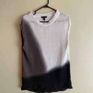 J. Crew sleeveless dip dyed sweater, size s